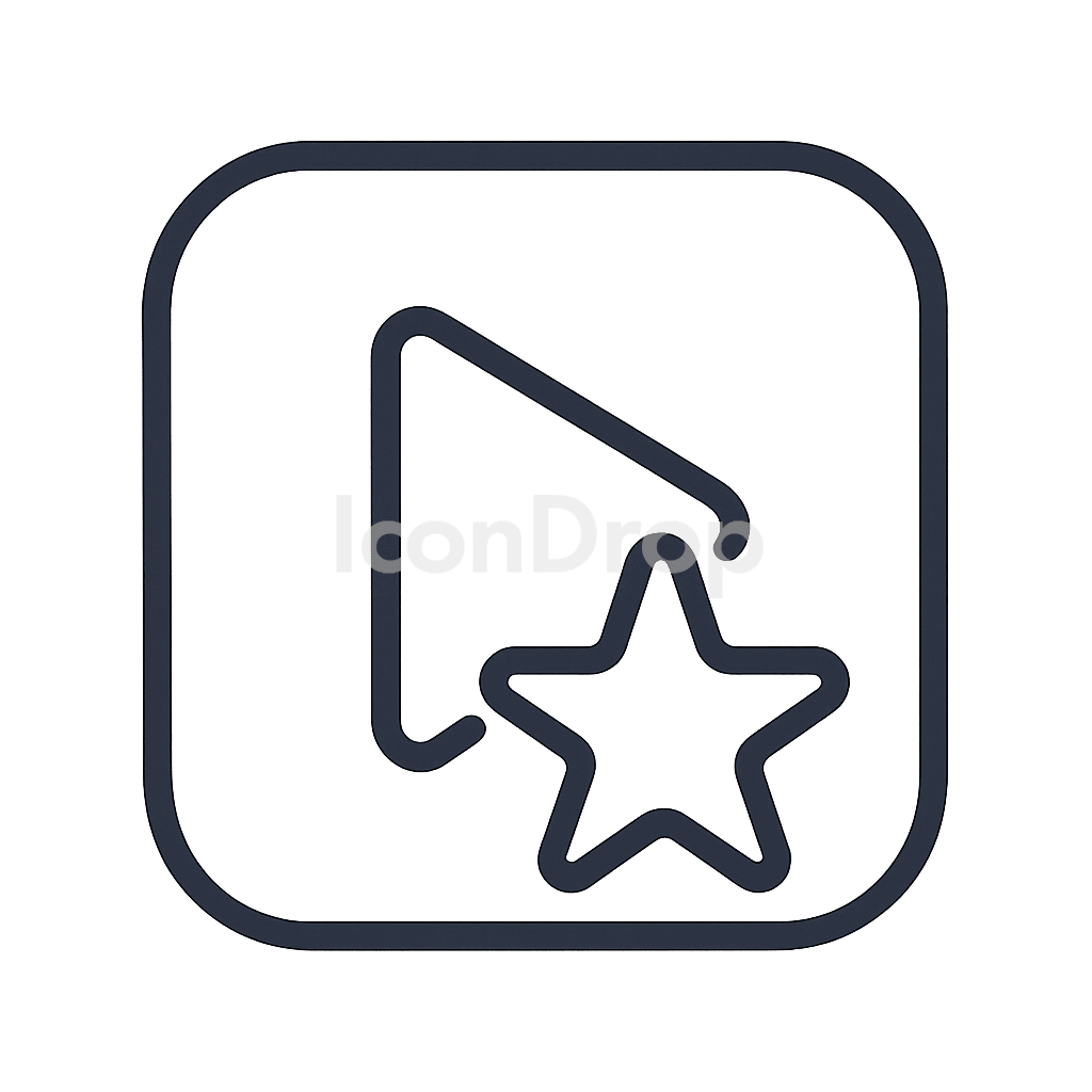 Video Star App Icon Outline