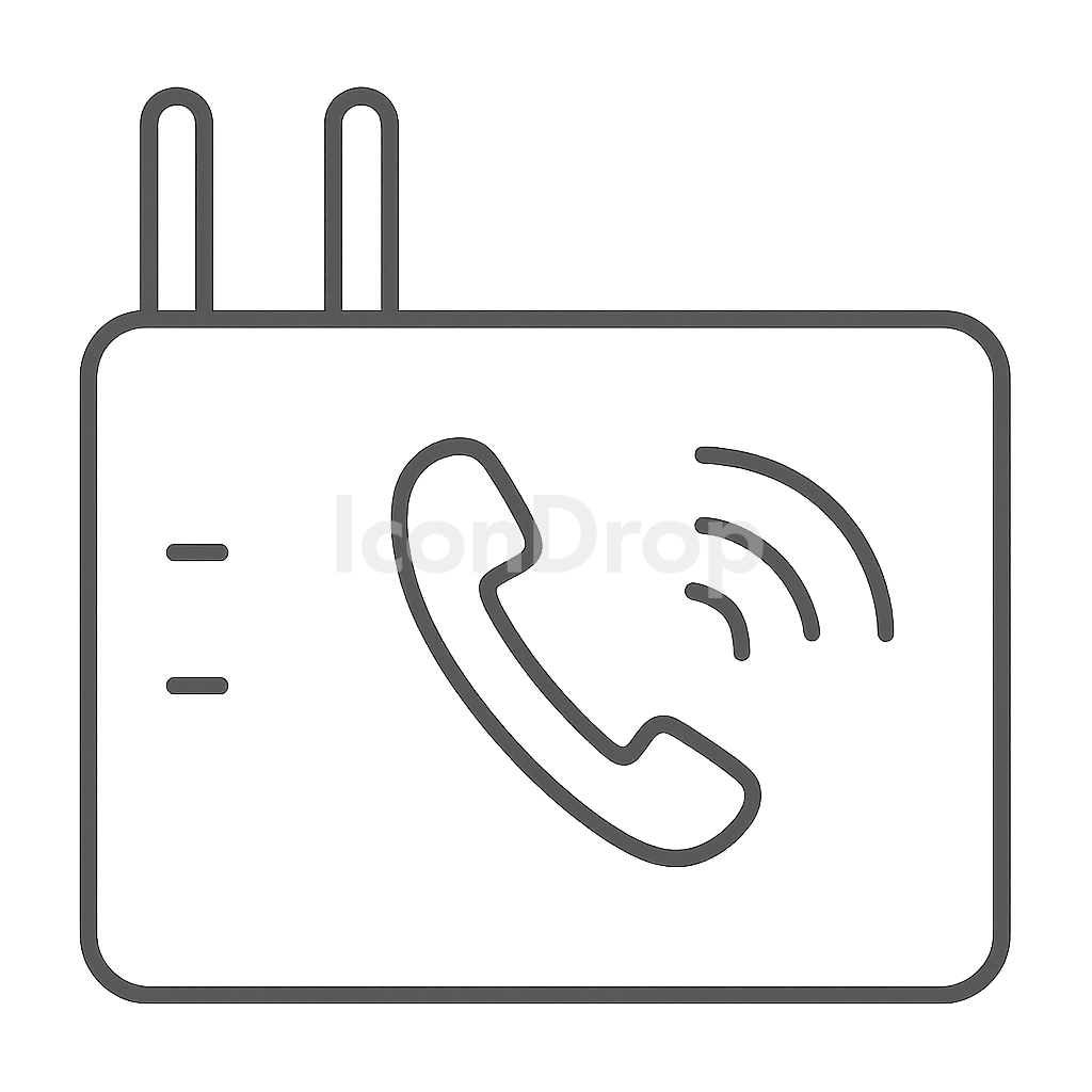 Voice Gateway Icon Outline