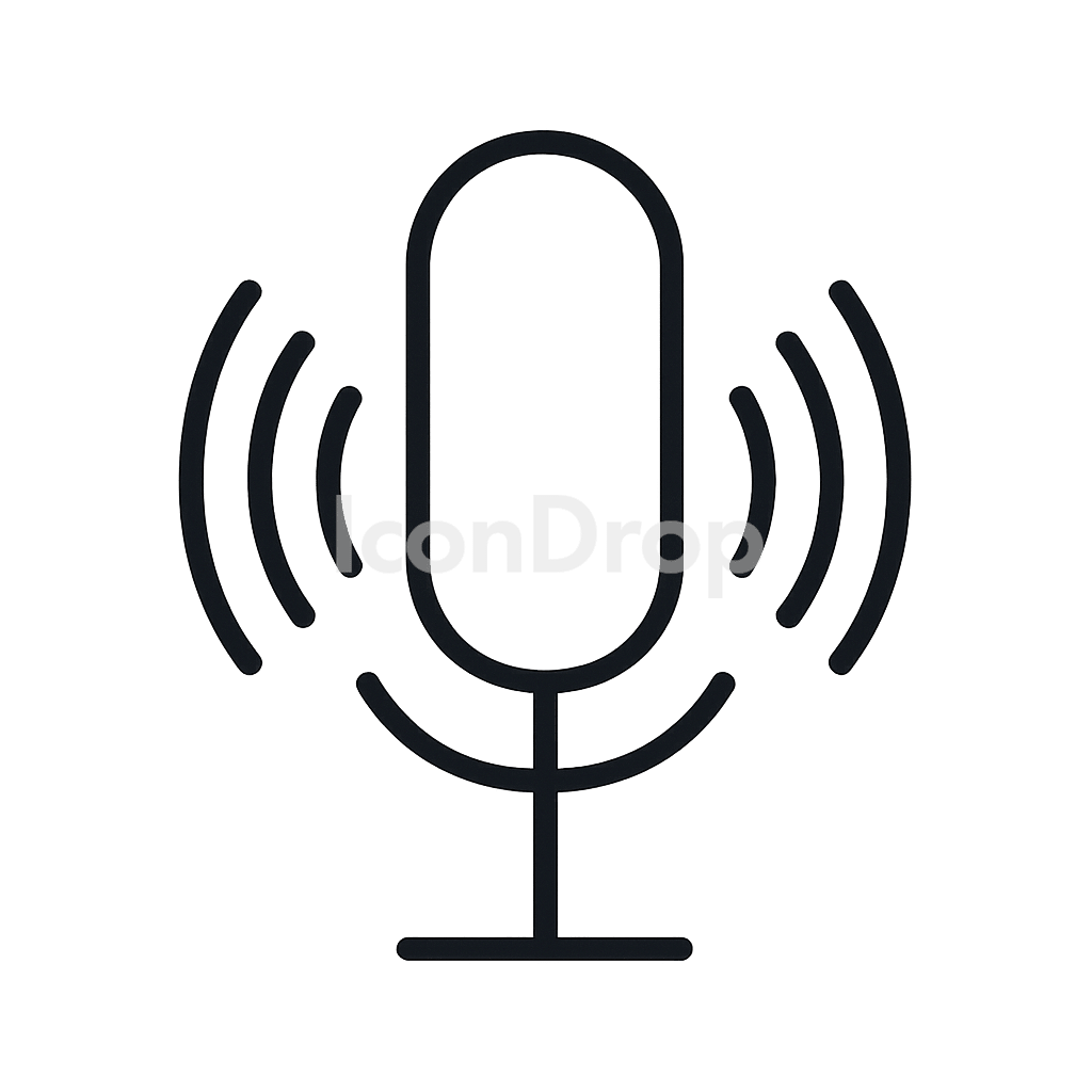 Voice Icon Outline