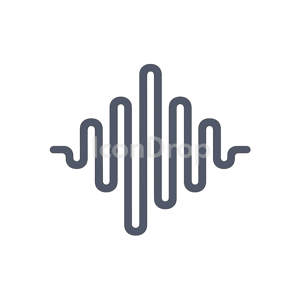 Voice Wave Icon Outline