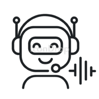 Voicebot Icon Outline
