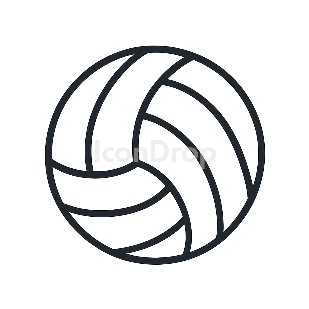Volleyball Icon Outline