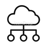 Wan Cloud Icon Outline