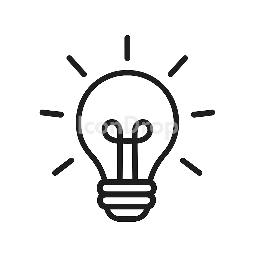 Warm Light Icon Outline