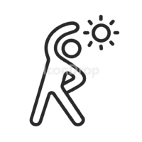 Warm Up Activity Icon Outline