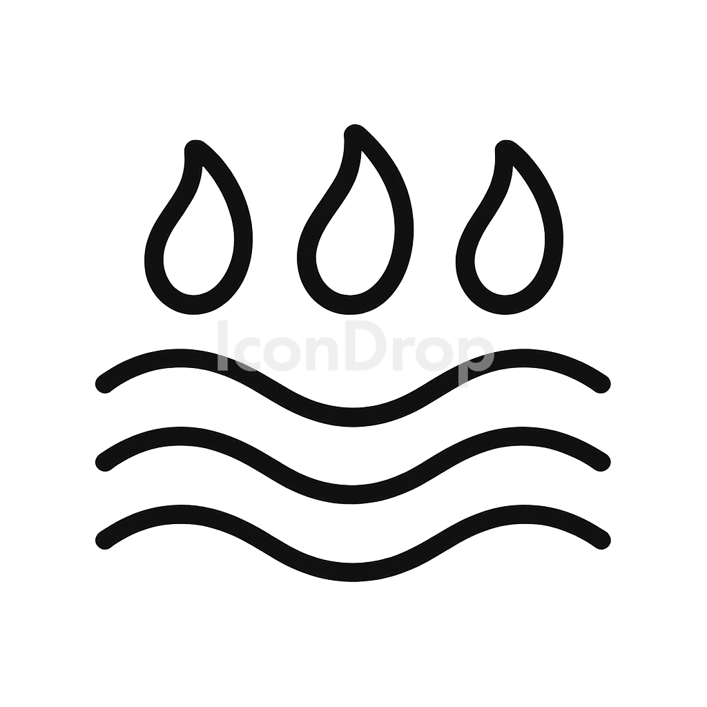Warm Water Icon Outline