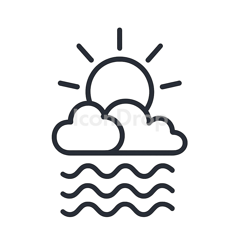 Warm Weather Icon Outline