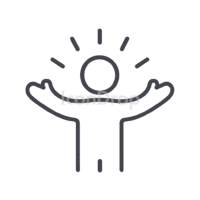 Warm Welcome Icon Outline