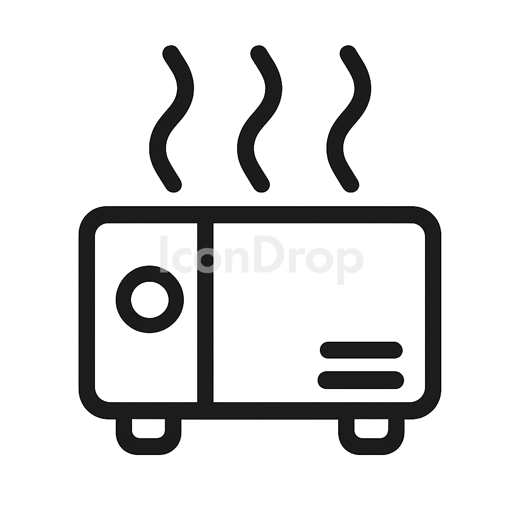 Waste Heat Icon Outline
