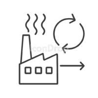 Waste Heat Recovery Icon Outline