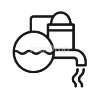 Wastewater Plant Icon Outline