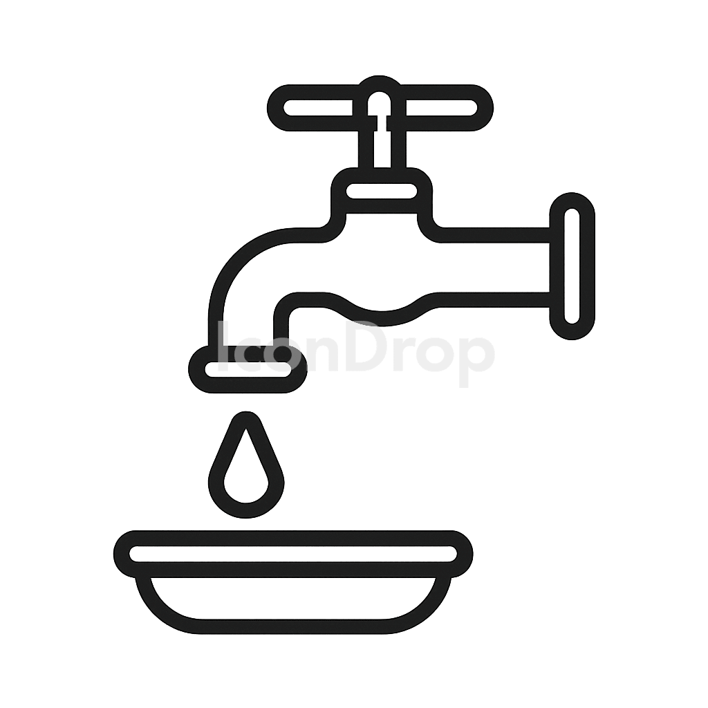 Water Access Icon Outline