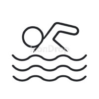 Water Activity Icon Outline