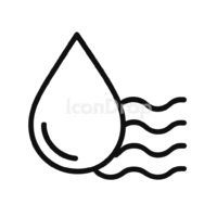Water Availability Icon Outline