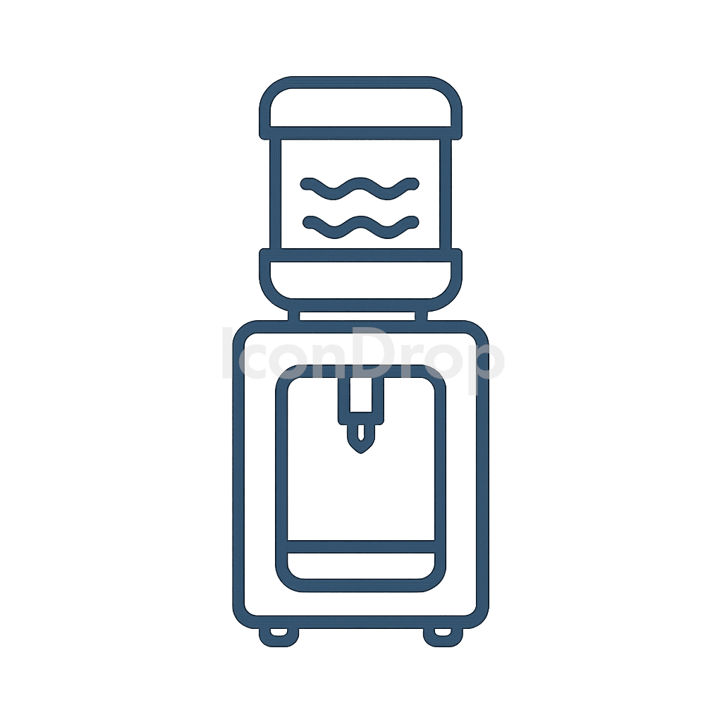 Water Dispenser Icon Outline