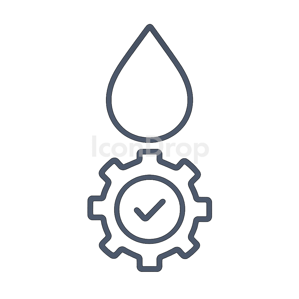 Water Efficiency Icon Outline