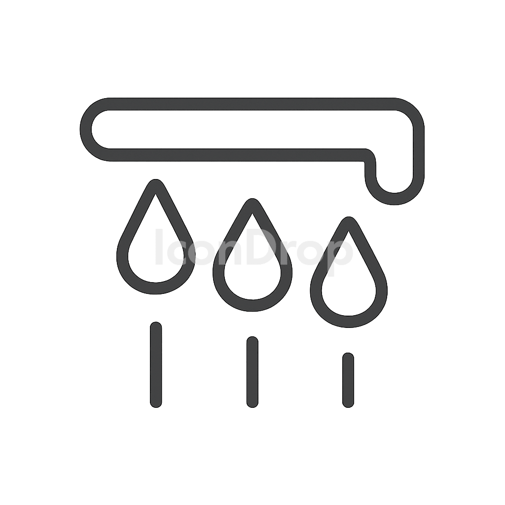 Water Eject Icon Outline