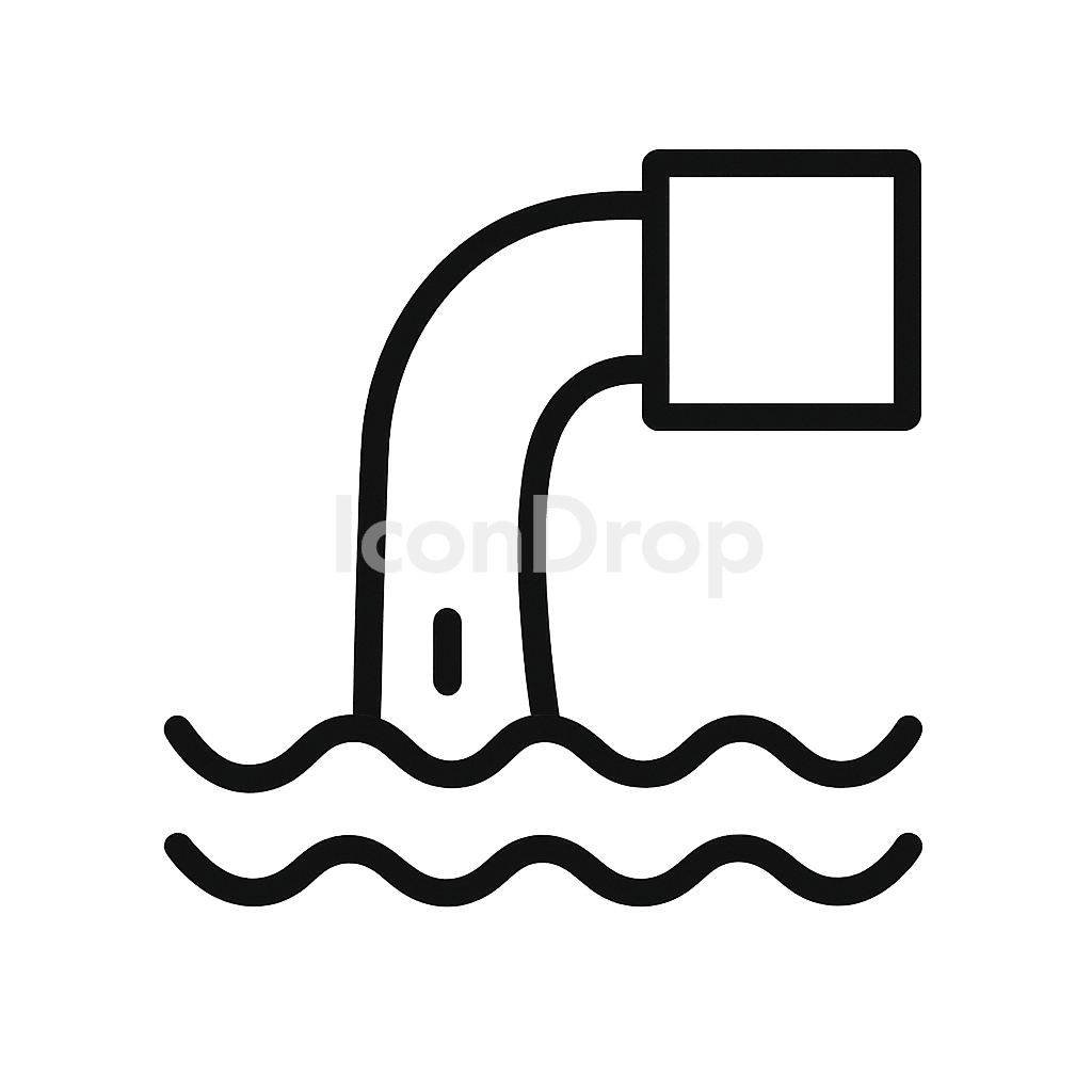 Water Flow Icon Outline