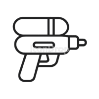 Water Gun Icon Outline