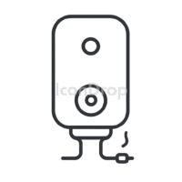 Water Heater Icon Outline