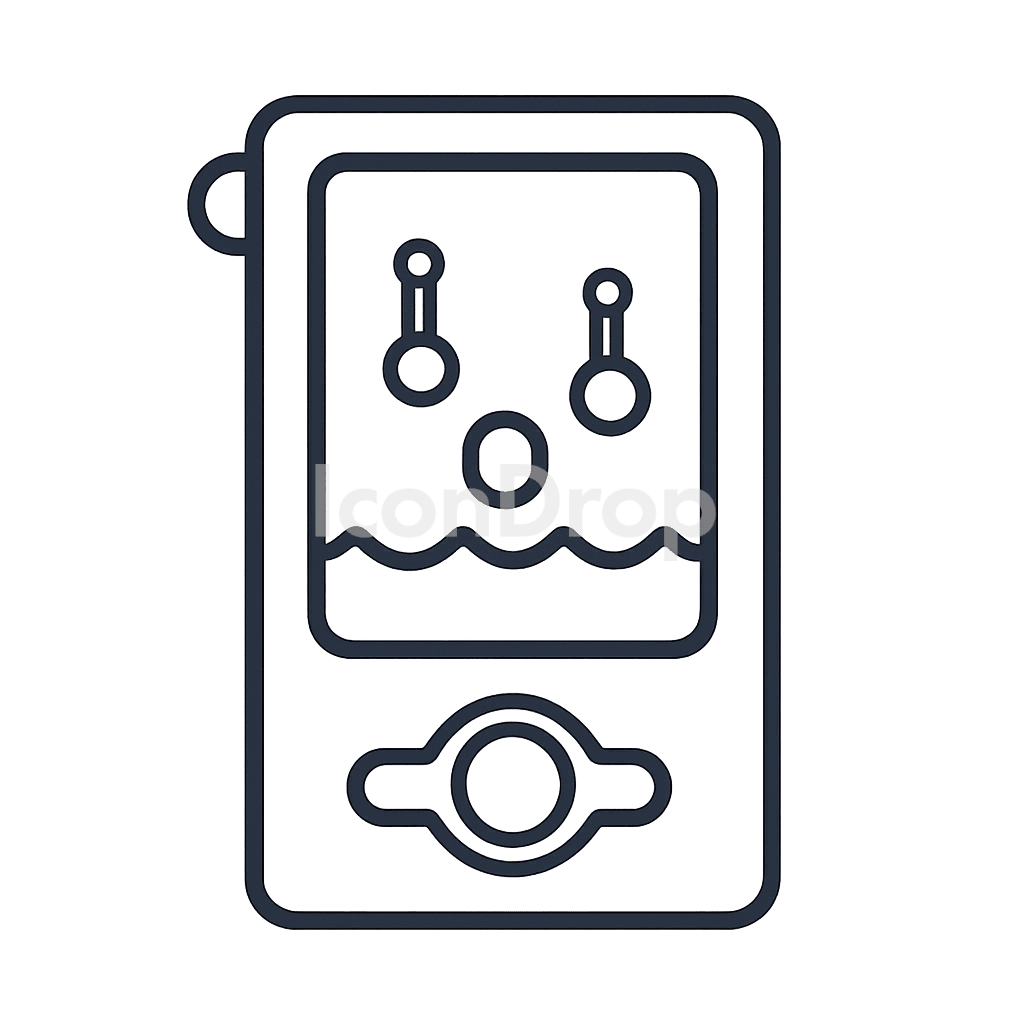Water Icon Game Outline