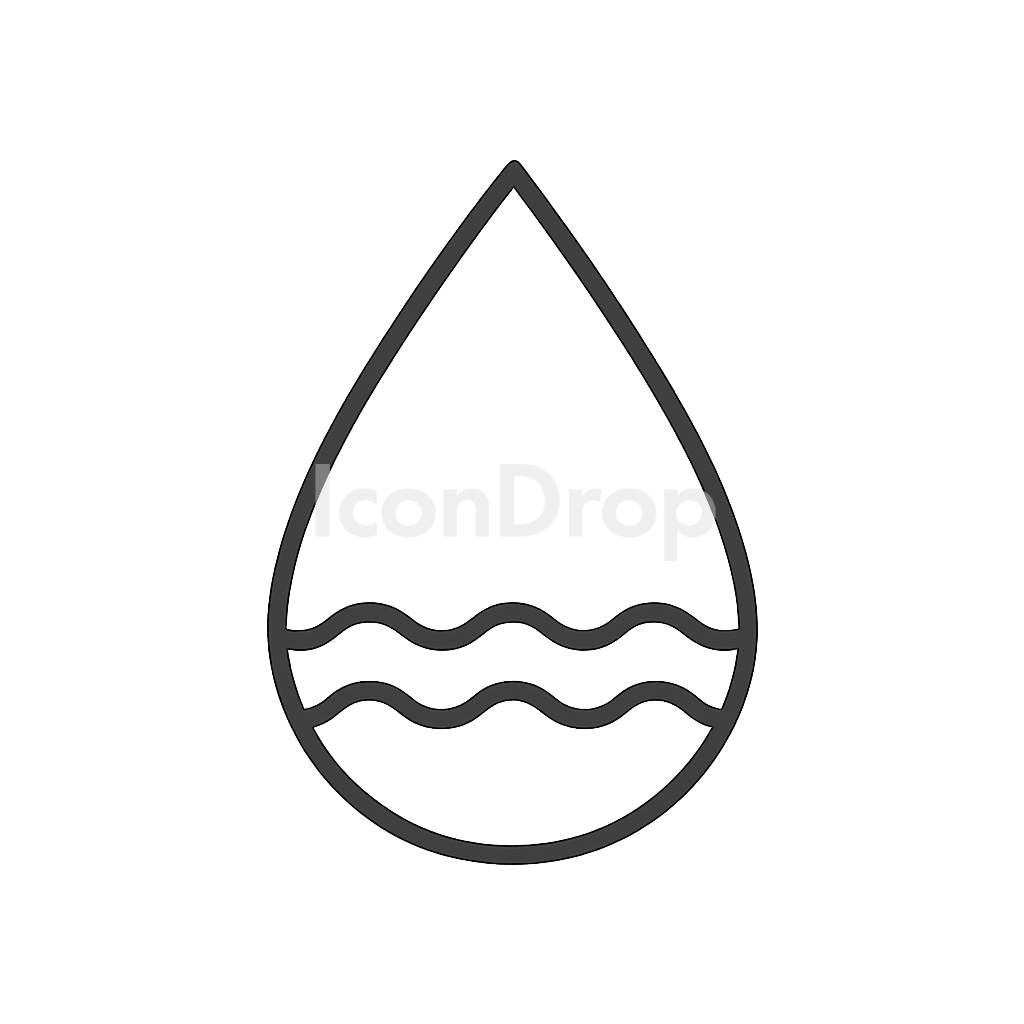 Water Icon Outline