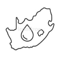 Water Icon South Africa Outline