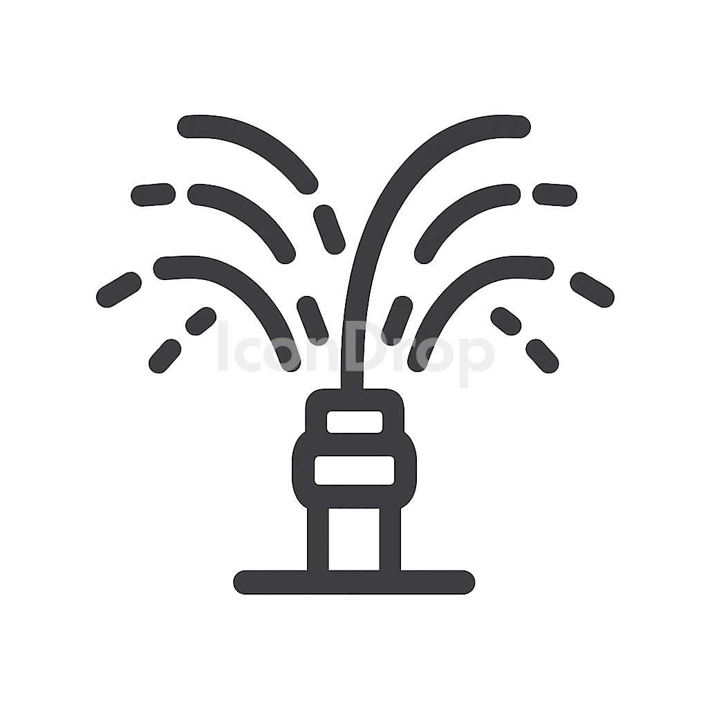 Water Jet Icon Outline