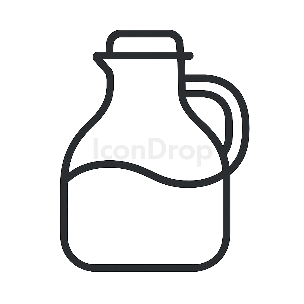 Water Jug Icon Outline