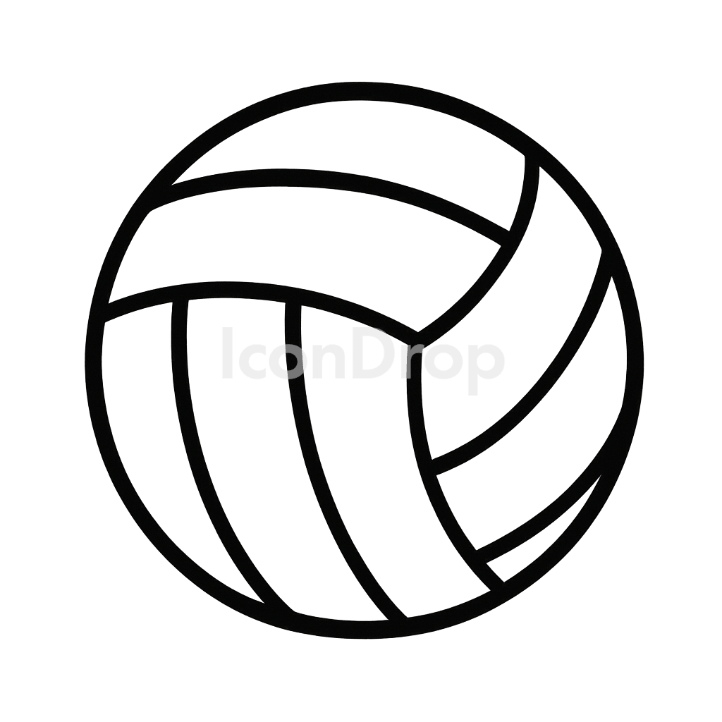 Water Polo Ball Icon Outline