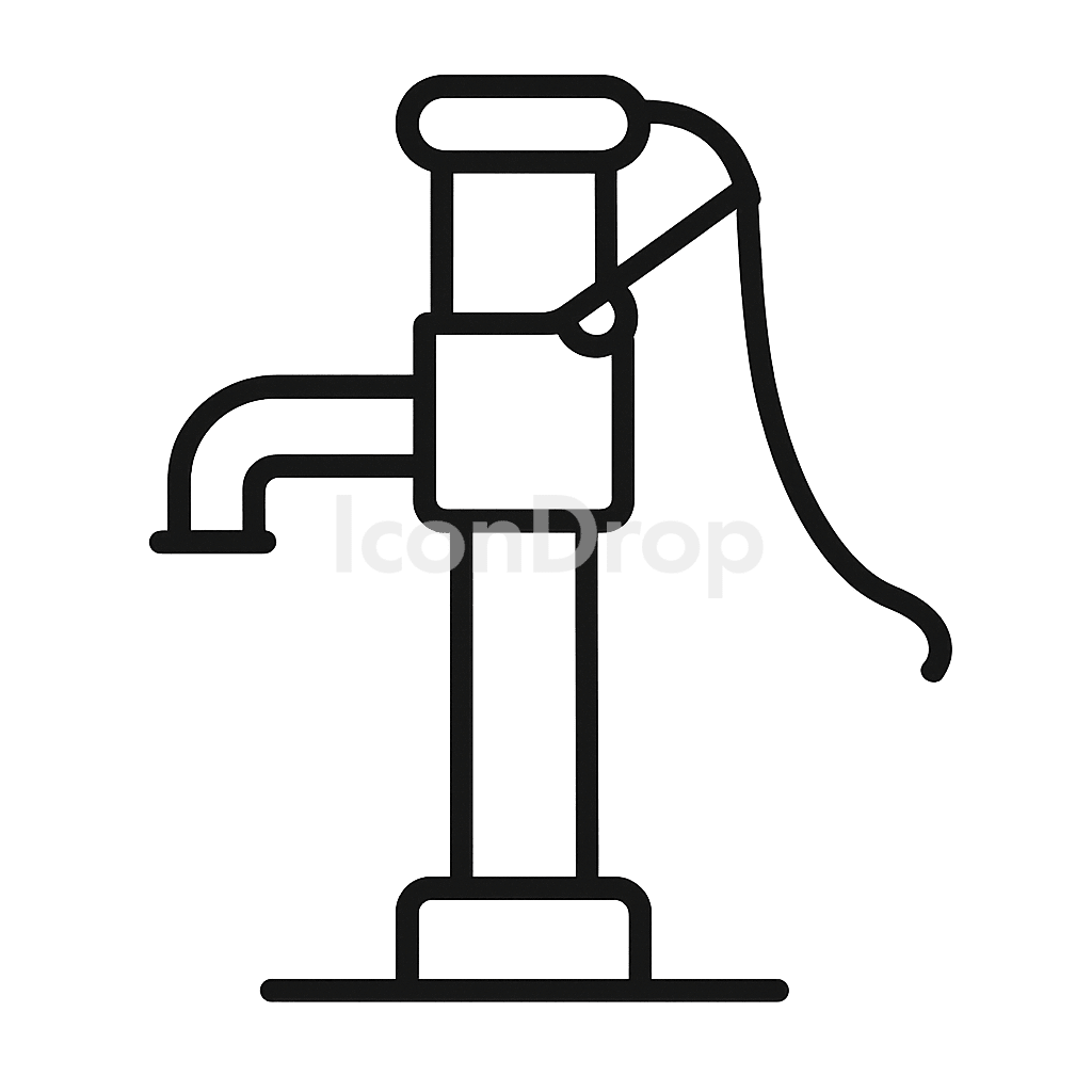 Water Pump Icon Outline