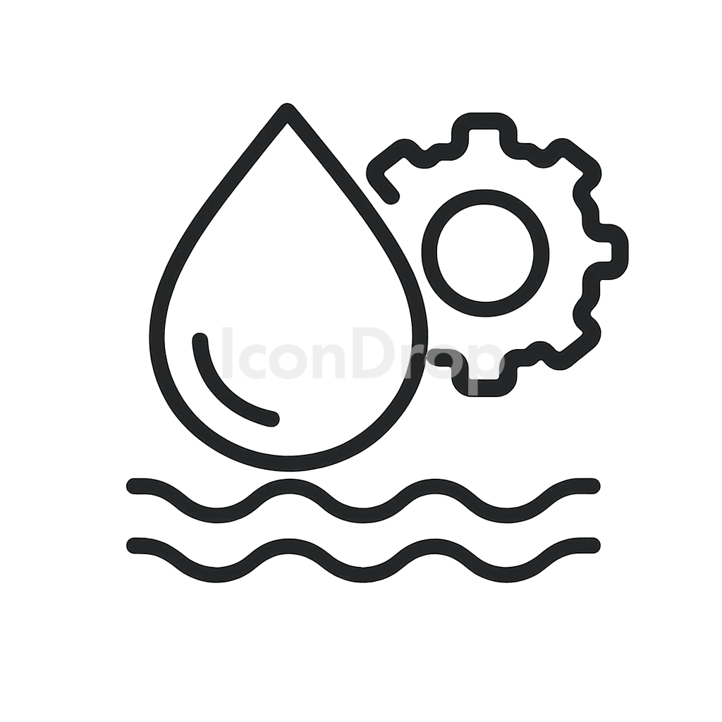 Water Quality Icon Outline