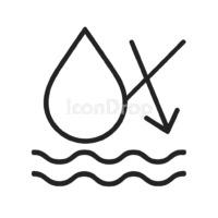 Water Reduction Icon Outline