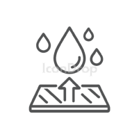 Water Repellent Fabric Icon Outline