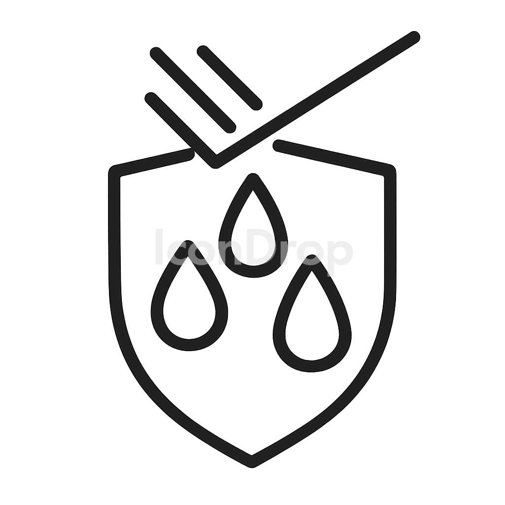 Water Repellent Icon Outline