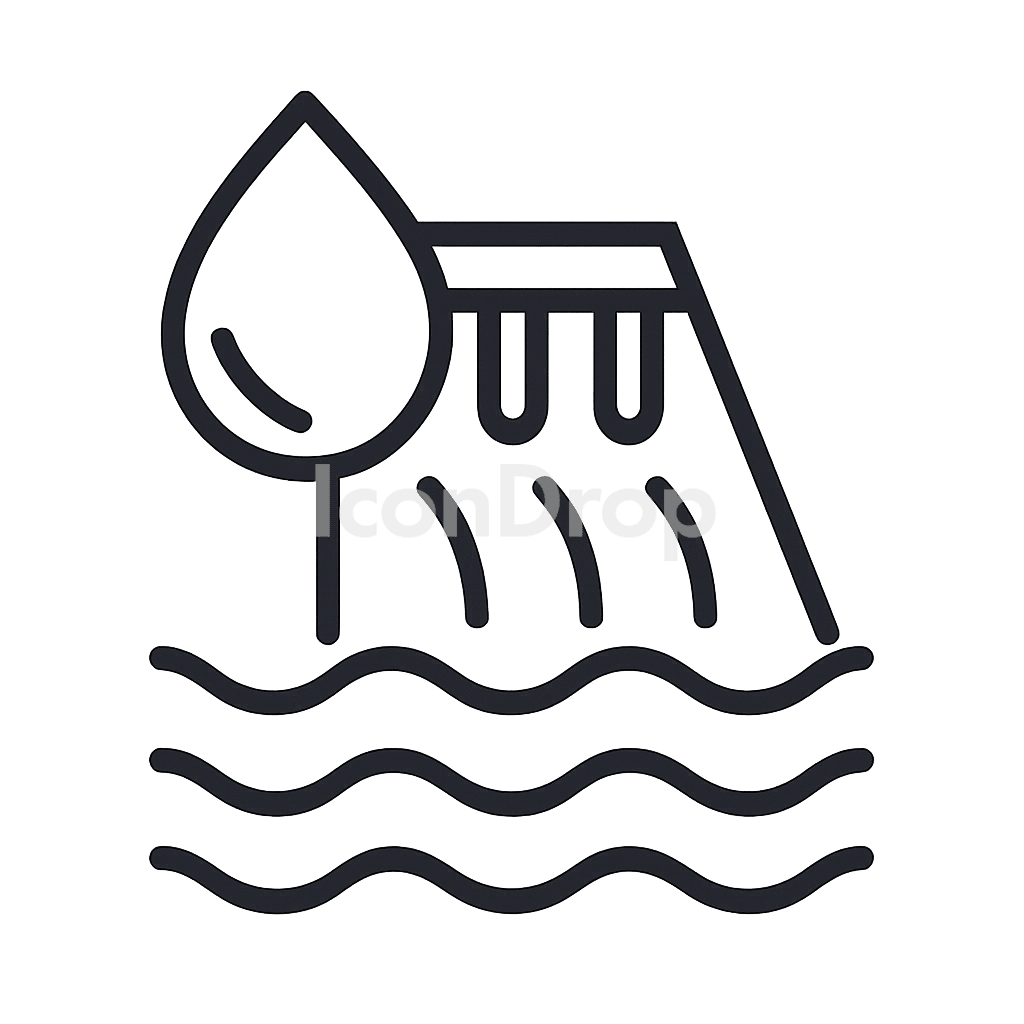 Water Resources Icon Outline