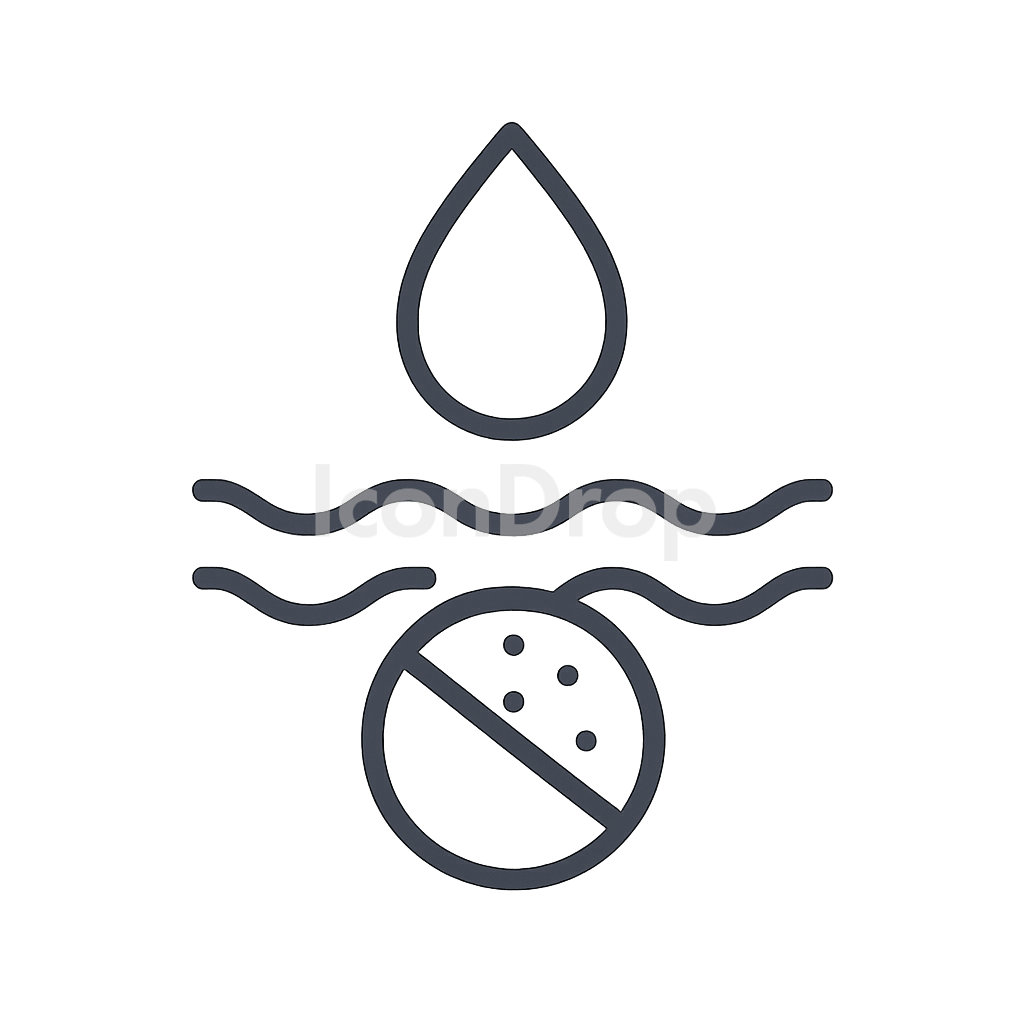 Water Soluble Icon Outline