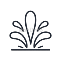 Water Splash Icon Outline