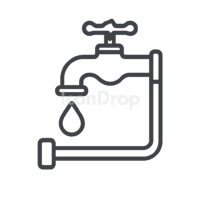 Water Supply System Icon Outline