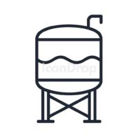 Water Tank Icon Outline