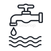 Water Usage Icon Outline