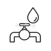 Water Utilities Icon Outline