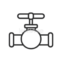 Water Valve Icon Outline