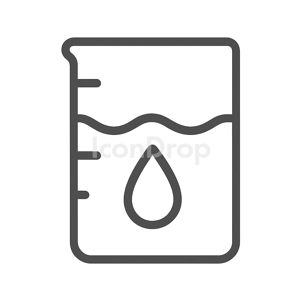 Water Volume Icon Outline