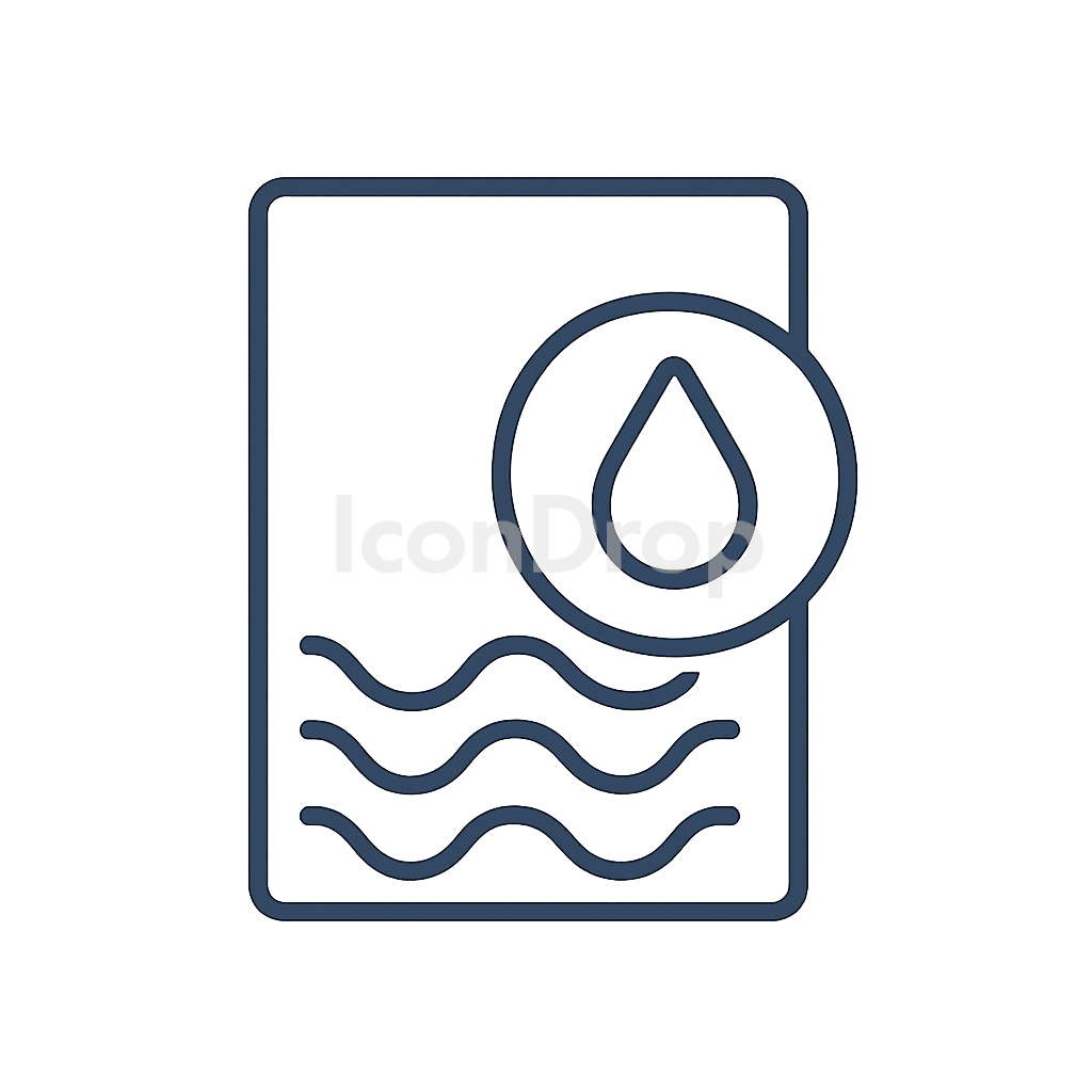 Watermark Icon Outline