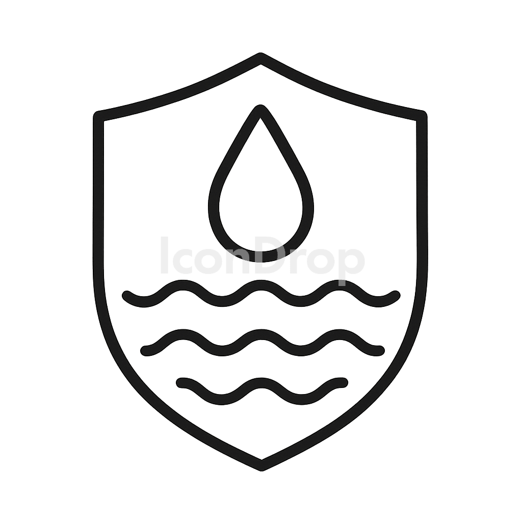 Waterproof Icon Outline