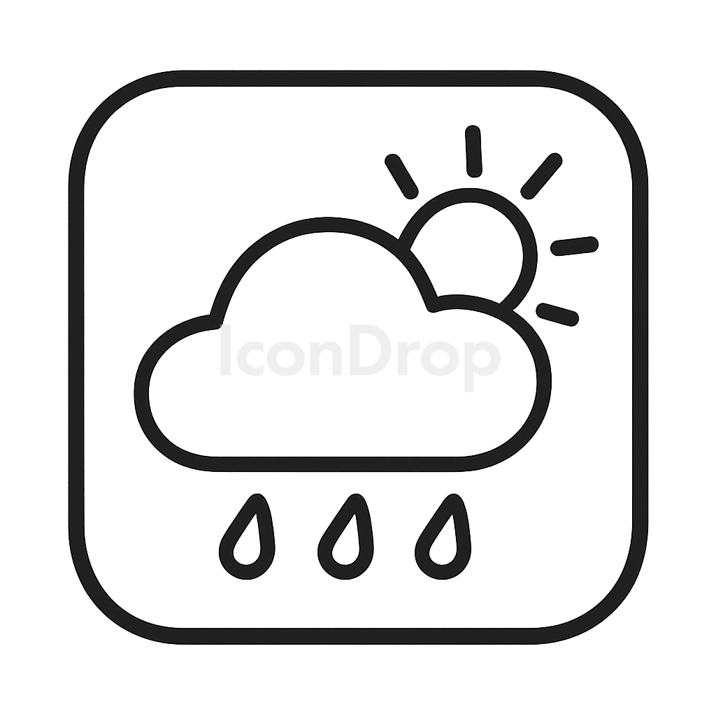 Weather App Icon Outline