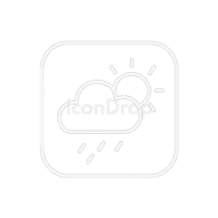 Weather App Icon White Outline