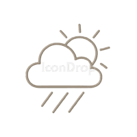 Weather Icon Aesthetic Beige Outline