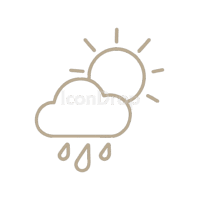 Weather Icon Beige Outline